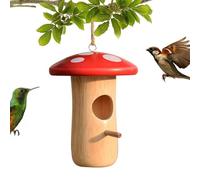 Mangiatoia Per Uccelli | Hangble Bird House | Capanna Da Giardino Per Il Rifugio Per Animali Da Giardino In Legno Comodo Da Installare | Versatile | 13x10x10cm | Per Il Cortile Del Patio Sul Balcone P