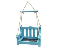 Mangiatoia per uccelli in legno da appendere, mangiatoia per uccelli selvatici per piccoli uccelli e giardini del Regno Unito, stazione di alimentazione autoportante o sospesa per pettirossi, passeri