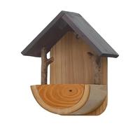 Mangiatoia per uccelli in legno, dispenser da parete in legno resistente alle intemperie, mangiatoie per cardellini per esterni, per alimenti e uccelli da compagnia di animali colibrì