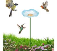 Mangiatoia per uccelli in metallo Il in metallo è resistente alle | Bevitore per api all'aperto e bagno di colibrì progettato per giardino cortile aiuola patio terrazzo di legno rametto balcone