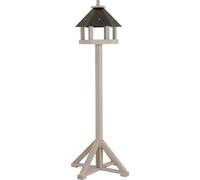 Mangiatoia per uccelli Leonie, con supporto, dimensioni: 42 x 37 x 38/118 cm, pino FSC 100%