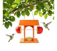 Mangiatoia per uccelli - Mangiatoia montata con baldacchino | Piccola casetta decorativa in legno | Per osservare la decorazione per terrazzo balcone e giardino