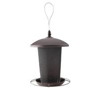 Mangiatoia per Uccelli, Mangiatoia per Uccelli 2 in 1 Appesa a Prova di Scoiattolo Antipioggia con Foro di Drenaggio e Chiusura Rotante, Giardino Esterno