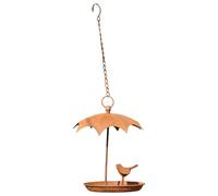 Mangiatoia Per Uccelli - Mangiatoie Per Uccelli | Fasciore D'acqua Metallico Resistente Alle Intemperie Con Ombrello Superiore Della Cupola Guardiana Della Pioggia | Vassoio Di Alimentazione Animale