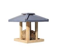 Mangiatoia Per Uccelli Passeri Mangiatoia Per Uccelli In Legno Per Selvatici Appesa Durevole Per L'alimentazione All'aperto Del Giardino Piccioni Balcone