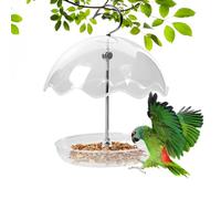 Mangiatoia per uccelli - PC trasparente e acrilico, mangiatoia per colibrì, design aperto, casetta per uccelli, decorazione da giardino, balcone, recinzione, terrazza, osservazione della natura