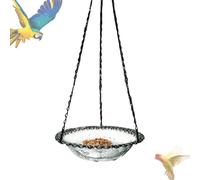 Mangiatoia per uccelli per bagnomaria, resistente, da appendere, decorativa, per birdwatching e osservazione della natura, giardino, albero, balcone, ringhiera, recinzione, cortile, , finestra