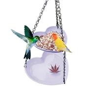 Mangiatoia per uccelli per esterni, ciotola per il bagno di uccelli, colibrì versato, ciotola per l'acqua per il cortile, il balcone, la terrazza, la fauna selvatica, il design centrato sulla fauna