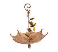 Mangiatoia per uccelli, per esterni, Hangable Hummingbird Food Station, decorativa per uccelli da tetto, per decorazione da giardino