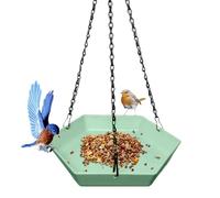 Mangiatoia per uccelli per esterni per pappagalli | Mangiatoia per uccelli da appendere per l'uso su terrazze, prati, cortili, balconi, parchi urbani, terrazze in legno