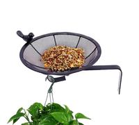 Mangiatoia per uccelli per esterni, piccola mangiatoia per uccelli da esterno, montaggio a parete, resistente soluzione per la ristorazione di passeri, canarini, pappagallini, pettirossi, fringuelli