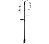 Mangiatoia per uccelli per esterni, piccola mangiatoia per uccelli, in metallo resistente, contenitore per la sala da pranzo per patio, balcone, cortile, terrazza, fringuelli e pappagallini