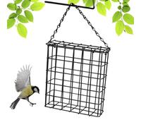 Mangiatoia per uccelli per esterni Wire Metal Cage Feeder per Suet | Mangiatoia per picchio singola per torte di suet per esterni, giardino, balcone
