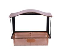 Mangiatoia per uccelli per finestra - Decorazione da giardino staccabile, resistente alle intemperie, accessorio per mangiatoia per uccelli in metallo, per osservare tette alimentatori per