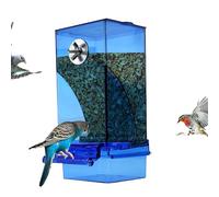 Mangiatoia per uccelli per gabbie mangiatoia per uccelli sporchi per gabbie alimentatore automatico acrilico trasparente contenitore mangiatoia per uccelli mangiatoia gabbia accessori gabbia