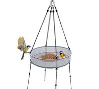 Mangiatoia per uccelli - Piattaforma in rete antivento da 51 cm | Mangiatoia per uccelli sospesa e antivento, per pinning in giardino albero al ramo