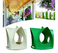 Mangiatoia per uccelli progettata per l'installazione all'aperto in giardini, terrazze e terrazze per sostenere la biodiversità aviaria (verde)