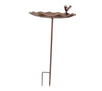 Mangiatoia per uccelli regalo per uccelli con picchetto di base, grande capacità, ornamento da giardino, decorazione per cortile esterno patio esterno cortile