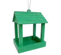 Mangiatoia per uccelli, resistente alle intemperie, design aperto, con tetto appendibile per esterni, per colibrì, fringuelli, vedute da giardino, balcone, cortile, patio, portico