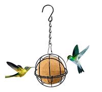 Mangiatoia per uccelli - Robusta stazione da giardino in acciaio design | Unità di sospensione resistente alle intemperie, struttura a griglia resistente alla corrosione, supporto per palline