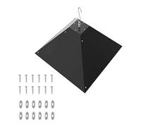 Mangiatoia per uccelli Rod Wrap Around Scudo protettivo Mangiatoia per uccelli Canna Cibo per uccelli Guardia Scoiattoli Flapper Scoiattoli Deflapper Deflettore Alluminio Guardia Scoiattolo