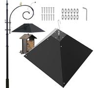 Mangiatoia per uccelli, scoiattoli, in metallo, dispositivo di protezione per uccelli, per giardino, cortile, terrazza, prato, parco, amanti della natura, proprietari di casa