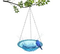 Mangiatoia per Uccelli Selvatici, Bagnetto per Uccelli da Appendere, Abbeveratoio per Uccelli Selvatici, Abbeveratoio per Uccelli da Giardino, Adatto per Essere Appeso Nel Tuo Giardino, 23.5 x 40cm