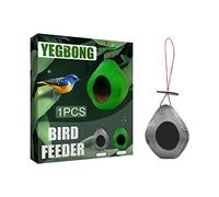 Mangiatoia per uccelli selvatici, colibrì, da appendere alle finestre all'aperto, terrazza e giardino, facile da riempire e pulire. Un ottimo regalo per gli amanti degli uccelli (grigio)