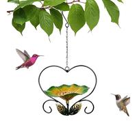 Mangiatoia per uccelli selvatici, decorazione a forma di in ferro resistente alle intemperie, mangiatoia decorativa per uccelli, per guardare il patio, osservare animali domestici, voliera