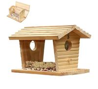 Mangiatoia per uccelli selvatici - decorazione rustica da giardino resistente alle intemperie - per giardino, terrazza, sentiero, balcone, , cortile, ponte ed esterni