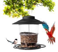 Mangiatoia per uccelli selvatici - Mangiatoia per uccelli da esterno resistente alle intemperie, decorazione da cortile - Lanterna esterna impermeabile da giardino cardinale, grande capacità per i