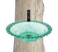 Mangiatoia per uccelli sospesa - per acqua a forma di supporto in ferro durevole, design leggero e resistente alle intemperie, migliora la decorazione del balcone della corte, attrazione della