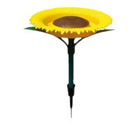 Mangiatoia per uccelli su picchetto di girasole, mangiatoia per uccelli su piedistallo per girasole, vassoio per ciotola di , mangiatoia esterna per uccelli girasole, picchetto di decorazione