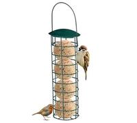 Mangiatoia per Uccelli Suet, Mangiatoia per Uccelli Suet da 9, 5 Pollici da Appendere all'Aperto, Supporto in Metallo Antiruggine, per a Cilindro, Mangiatoie Portatili per Giardin