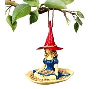 Mangiatoia per uccelli - Supporto per cibo da giardino in resina, statue da esterno, divertente mangiatoia per uccelli | per colibrì, fringuelli, cincate, cortile, , balcone, paesaggio