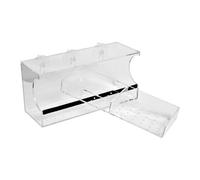 Mangiatoia per uccelli trasparente per finestra - Casetta in acrilico con ventose potenti mangiatoia chiara per osservazione - per giardino balcone e tutta la famiglia per attrarre