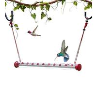 Mangiatoia per Uccelli | Tubo Alimentatore per Colibrì | Coppe Rosse Orizzontali per Bere e Mangiare per Colibrì per Giardino Cortile Cortile Posteriore Esterno Patio Albero Finestra Ramo Balcone