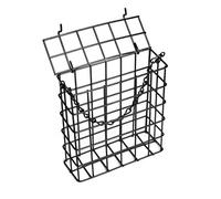 Mangiatoia per uccelli - Wild Bird Feeder | Suet Cage Bird Feeder | Casetta per uccelli all'aperto | Durable Metal Wire Feeder per uccelli selvatici | Mangime esterno per finch, cardinale e chickadee