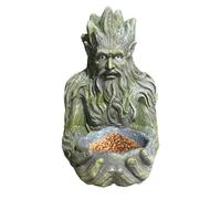 Mangiatoia selvatica per , resistente alle intemperie, con alimentazione divertente, decorazione scultorica per cortile e giardino, per nutrire gli , per fringuelli selvatici, gorbie e