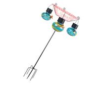 Mangiatoia solare automatica per uccelli con camera di cibo visibile durevole ornamenti esterni per gli appassionati della fauna selvatica del cortile alternativa al bagno per uccelli di durata