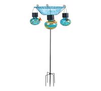 Mangiatoia solare automatica per uccelli con camera di cibo visibile durevole ornamenti esterni per gli appassionati della fauna selvatica del cortile alternativa al bagno per uccelli di durata