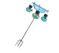 Mangiatoia solare per uccelli colibrì con finestra osservazione Picchetti da antiruggine per santuari per uccelli da balcone Mangiatoia in plastica resistente