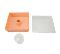 Mangiatoia Superiore per Alveare, 18,5x18,5 x 5,3 cm / 7,3x7,3x2,1 Pollici Mangiatoie per colibrì in Acrilico Mangiatoia per Acqua per Apicoltura Quadrata per Esterni per Acqua di