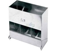 Mangiatoia tramoggia dispenser cibo conigli 3 posti misure 30x14x32 cm