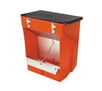 MANGIATOIA TRAMOGGIA PER CONIGLI A 2 SCOMPARTI CON COPERCHIO CM. 23x13x26H