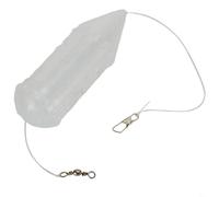 Mangiatoia trasparente per larve, progettata per la pesca alla carpa, 6 misure per migliorare le prestazioni di lancio, ideale per tutti gli appassionati di pesca (35 x 108 mm)
