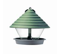 Mangiatoia Uccelli Ø:27 CM Plastica Verde Casetta per gli Decorazione Giardino