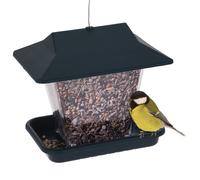 Mangiatoia Uccelli Dispenser Semi Trasparente Plastica da Appendere Giardino