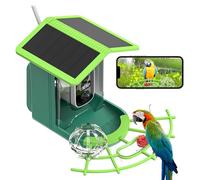 Mangiatoia Uccelli Esterni, AI Bird Identification Night Vision HD 4K, Ip65 Waterproof Bird Feeder Outdoor Solar Panel Auto Capture Instant Notification