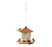 Mangiatoie Da Esterno - Dispenser Di Cibo Appendibile,Mangiatoia per a Prova di Scoiattoli con Vassoio di Posatoio - Per Esterno Alimentazione Fauna Selvatica Giardino